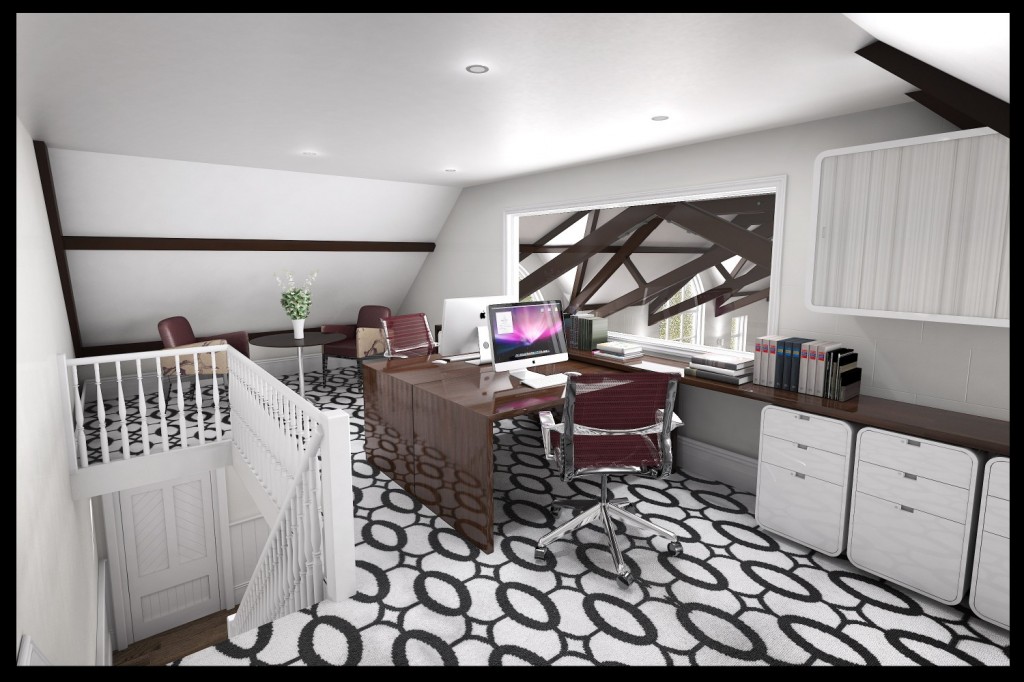 Office space on a mezanine